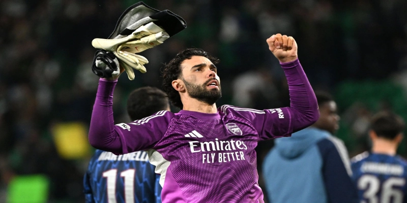 David Raya thủ môn Arsenal EPL 2025 2026 sạch lưới