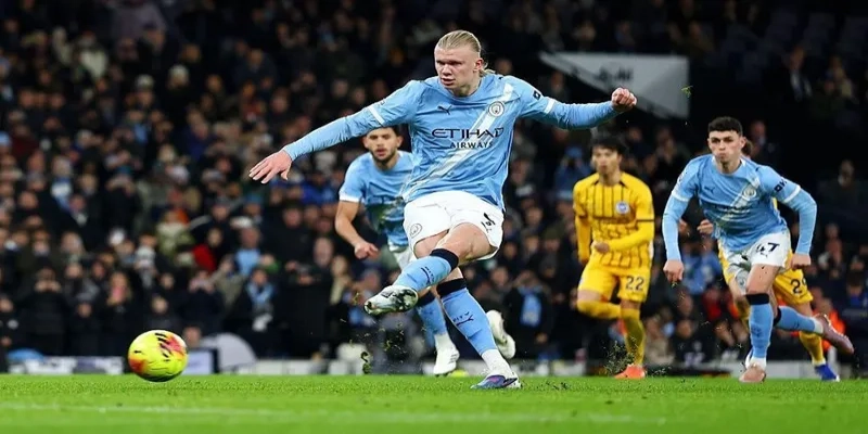 Erling Haaland ghi bàn Man City Premier League mùa 2025/2026