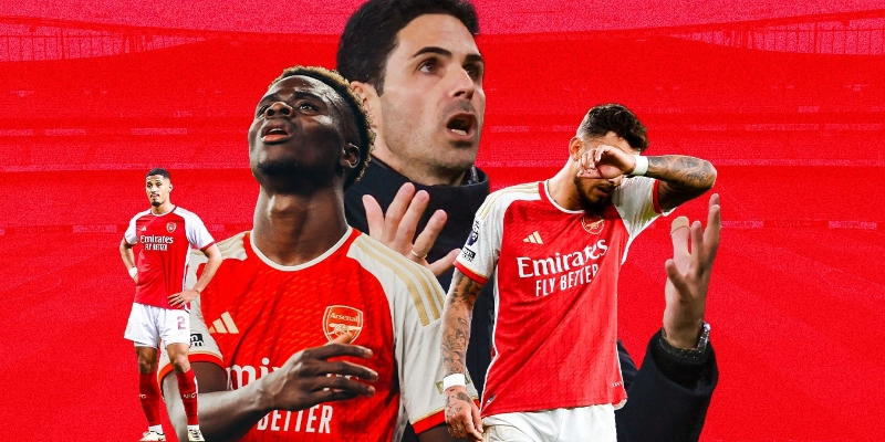 Lịch sử Arsenal về nhì Premier League 2022 2023 2024 Arteta pattern