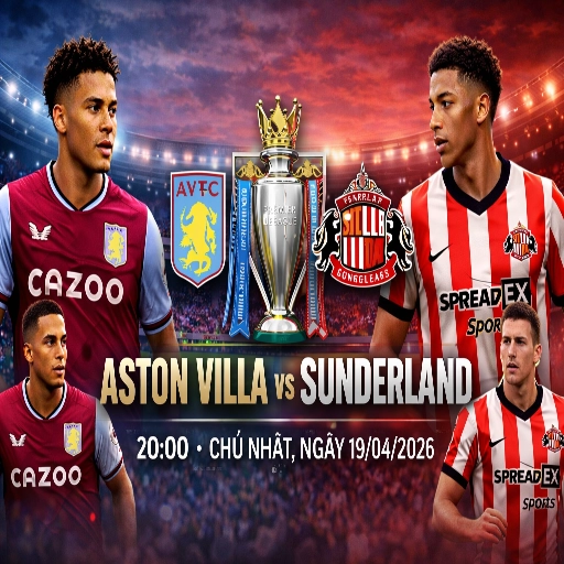 Nhận Định Bóng Đá Anh: Aston Villa vs Sunderland 20:00 Chủ Nhật, Ngày 19/04/2026