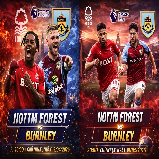 Nhận Định Bóng Đá Anh: Nottm Forest vs Burnley 20:00 Chủ Nhật, Ngày 19/04/2026