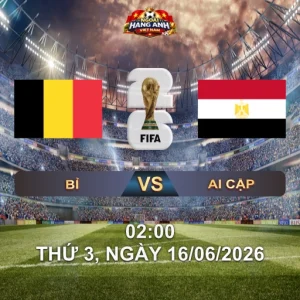 Soi Kèo Nhà Cái Bỉ Vs Ai Cập (2H Ngày 16/06 World Cup 2026): Thế Hệ Vàng Bỉ Đụng Độ Mohamed Salah Lần Cuối