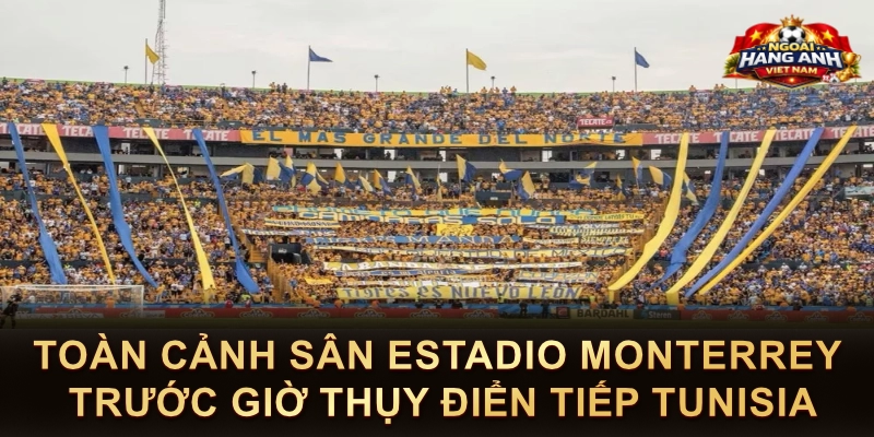 Toàn Cảnh Sân Estadio Monterrey Trước Giờ Thụy Điển Tiếp Tunisia