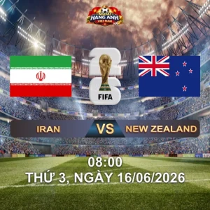 Soi Kèo Nhà Cái Iran Vs New Zealand (8H Ngày 16/06 World Cup 2026): Trận Đấu Quyết Định Cuộc Đua Suất Nhì Bảng G