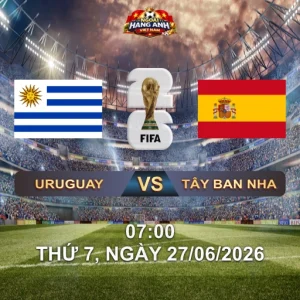Soi Kèo Nhà Cái Uruguay Vs Tây Ban Nha (7H Ngày 27/06 World Cup 2026): La Celeste Thử Lửa Trước Nhà Vua Châu Âu