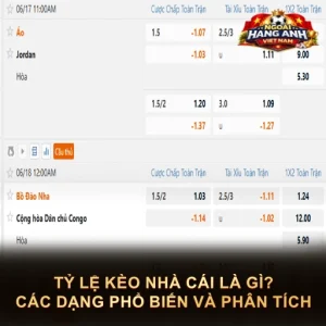 Tỷ Lệ Kèo Nhà Cái Là Gì? Các Dạng Phổ Biến Và Phân Tích